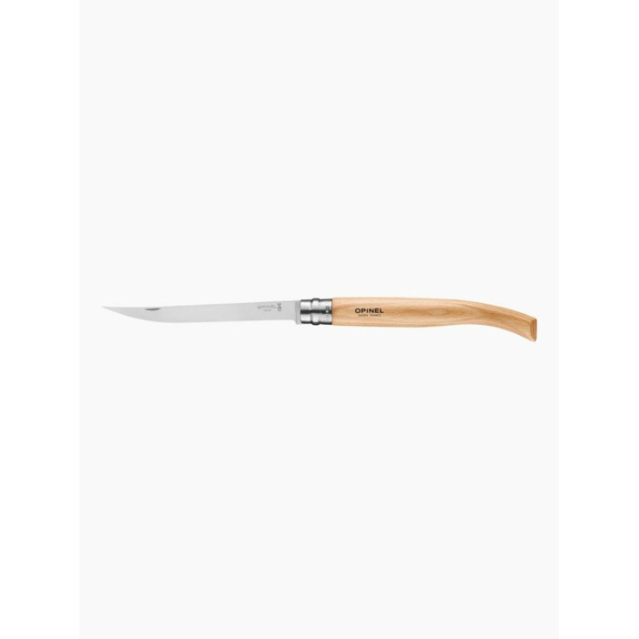 Нож филейный Opinel №15, нержавеющая сталь, рукоять из дерева бука
