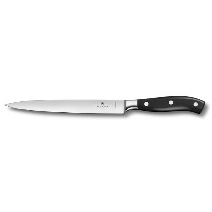 Нож филейный VICTORINOX Grand Maître, кованый, 20 см, чёрный
