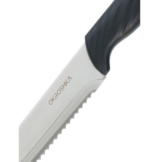 Нож хлебный Okroshka Crouton 19,9 см OK912P-W-BR