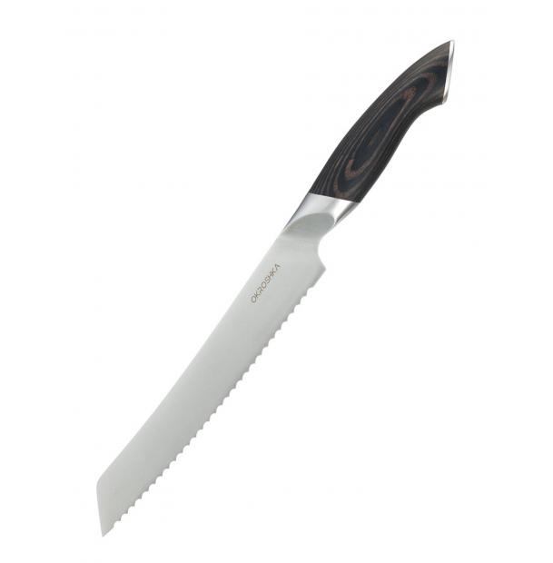 Нож хлебный Okroshka Truffle 20,6 см OK120PW-BR