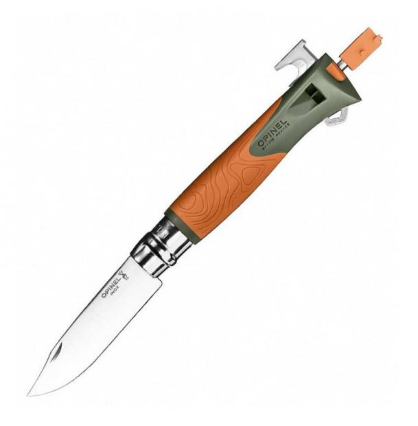 Нож Opinel №12 Explore c инструментом для удаления клещей 002454