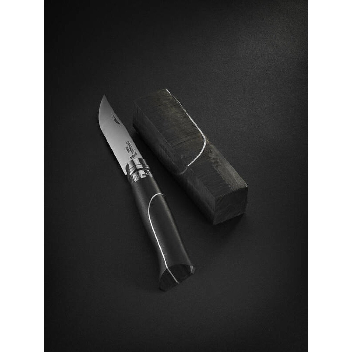Нож Opinel №8 Ellipse африканское дерево с алюминиевой вставкой 2