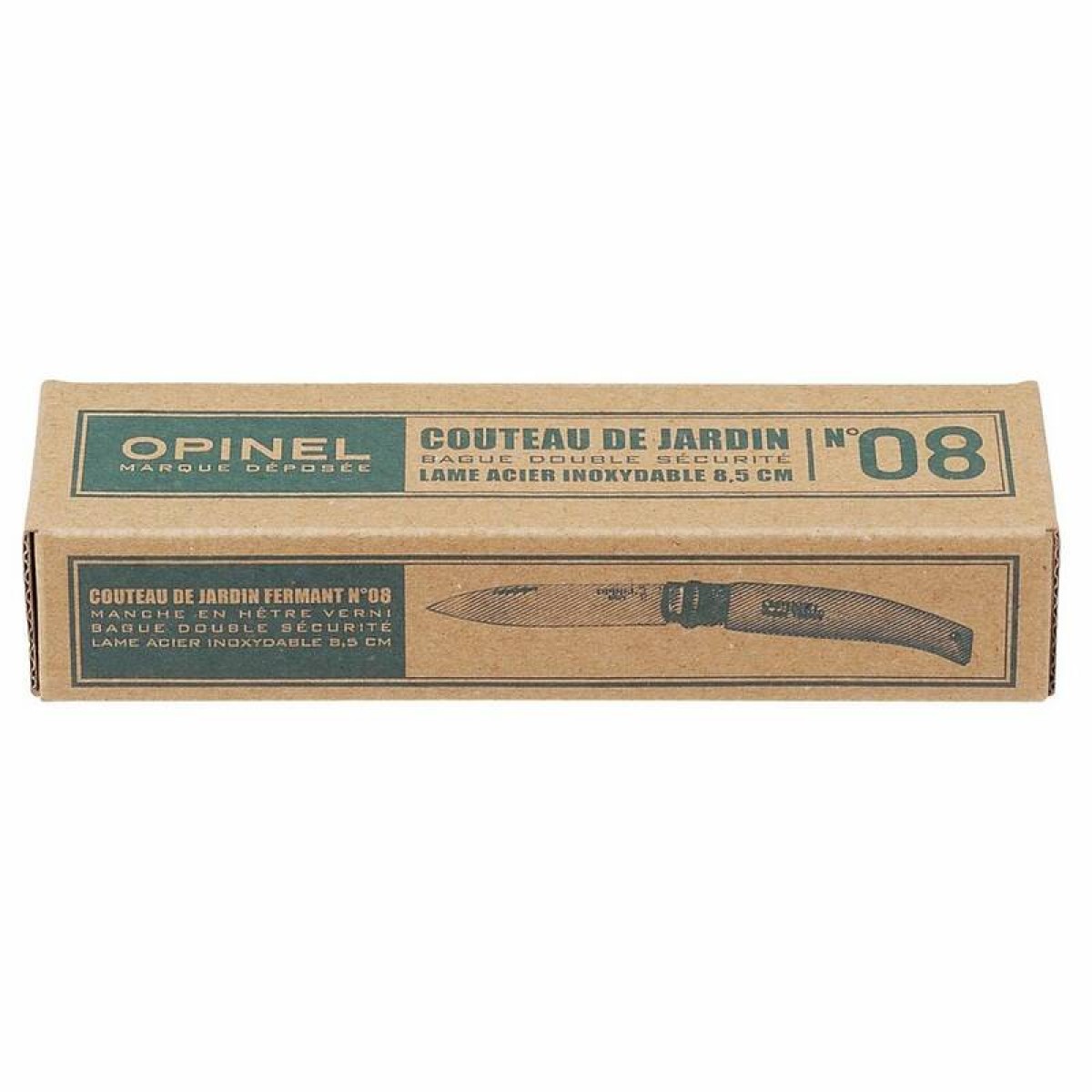 Нож Opinel №8 садовый нержавеющая сталь 3