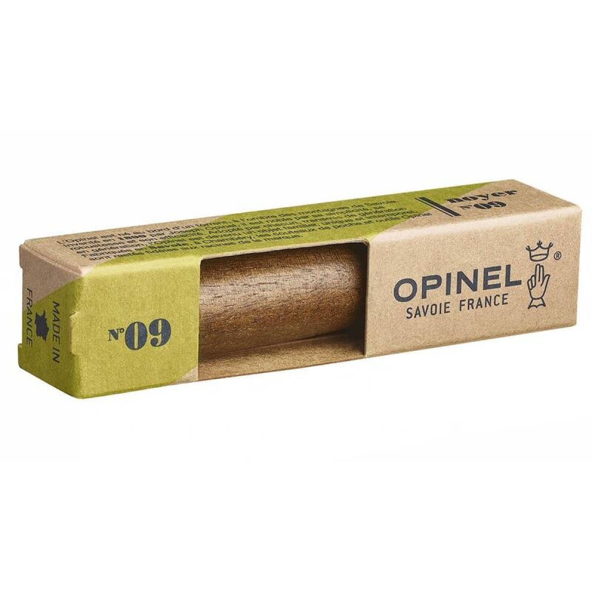 Нож Opinel №9 нержавеющая сталь ореховая рукоять 002425 3