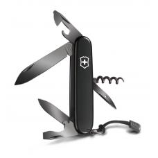 Нож перочинный Victorinox Spartan Onyx Black, 91 мм, 12 функций, чёрный, со шнурком