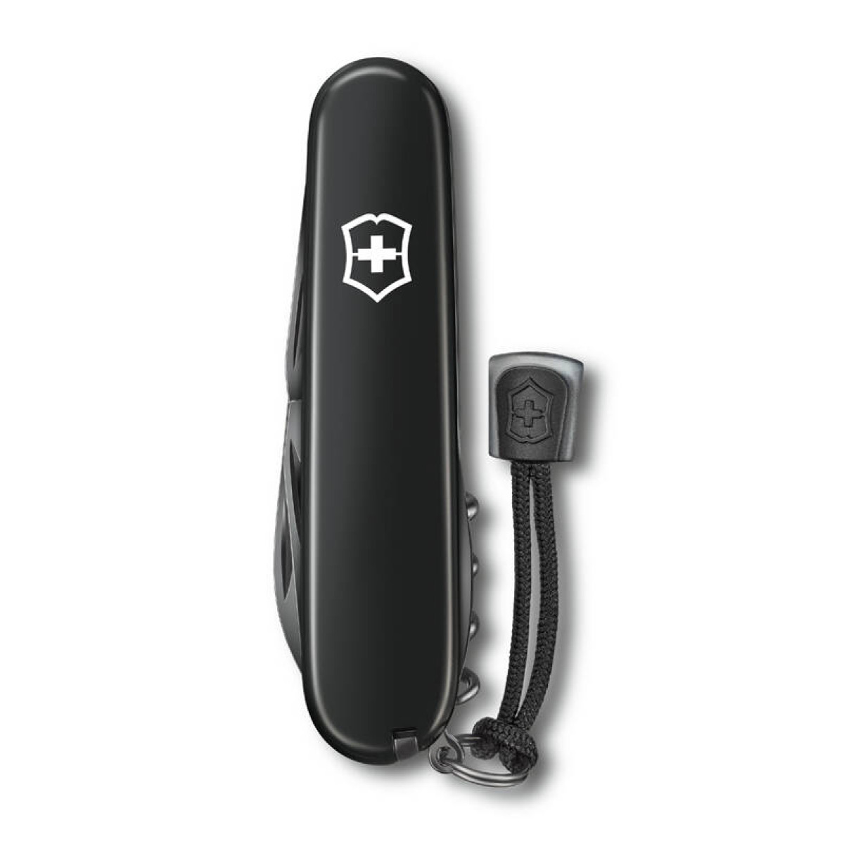 Нож перочинный Victorinox Spartan Onyx Black, 91 мм, 12 функций, чёрный, со шнурком 7