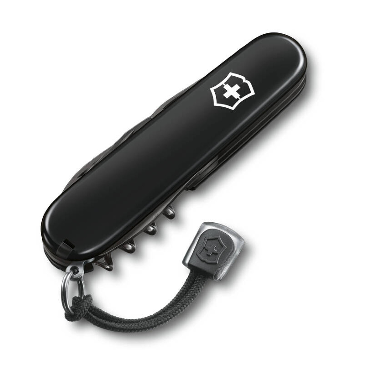 Нож перочинный Victorinox Spartan Onyx Black, 91 мм, 12 функций, чёрный, со шнурком 6