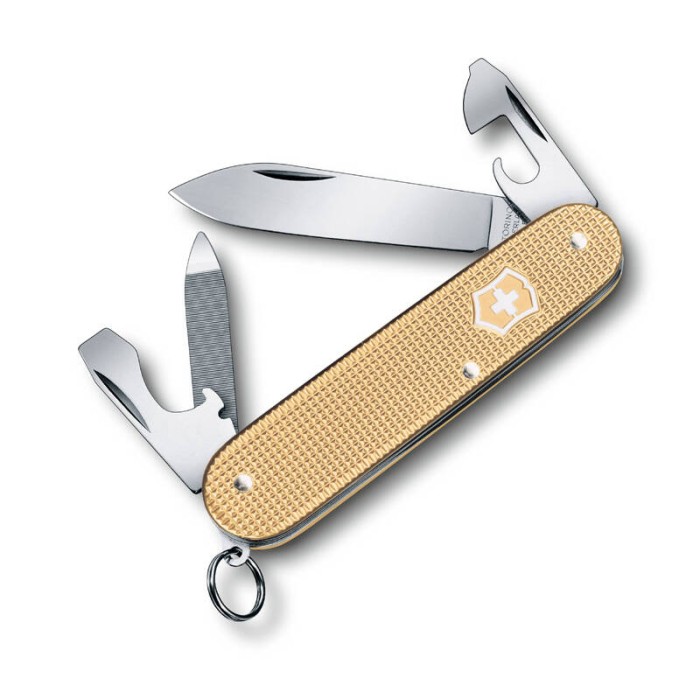 Нож перочинный VICTORINOX Cadet Alox, 84 мм, 9 функций, алюминиевая рукоять, золотистый