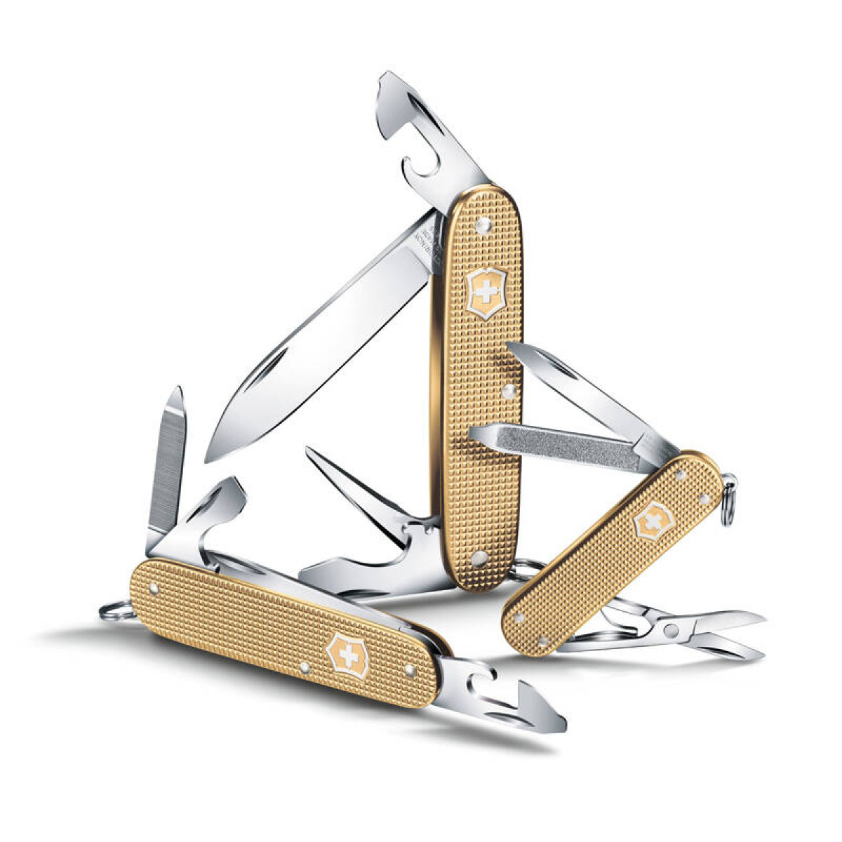 Нож перочинный VICTORINOX Cadet Alox, 84 мм, 9 функций, алюминиевая рукоять, золотистый 2