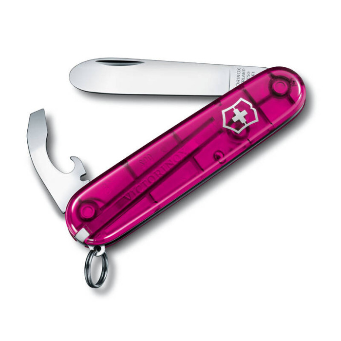 Нож перочинный VICTORINOX My First Victorinox, 84 мм, 9 функций, полупрозрачный розовый
