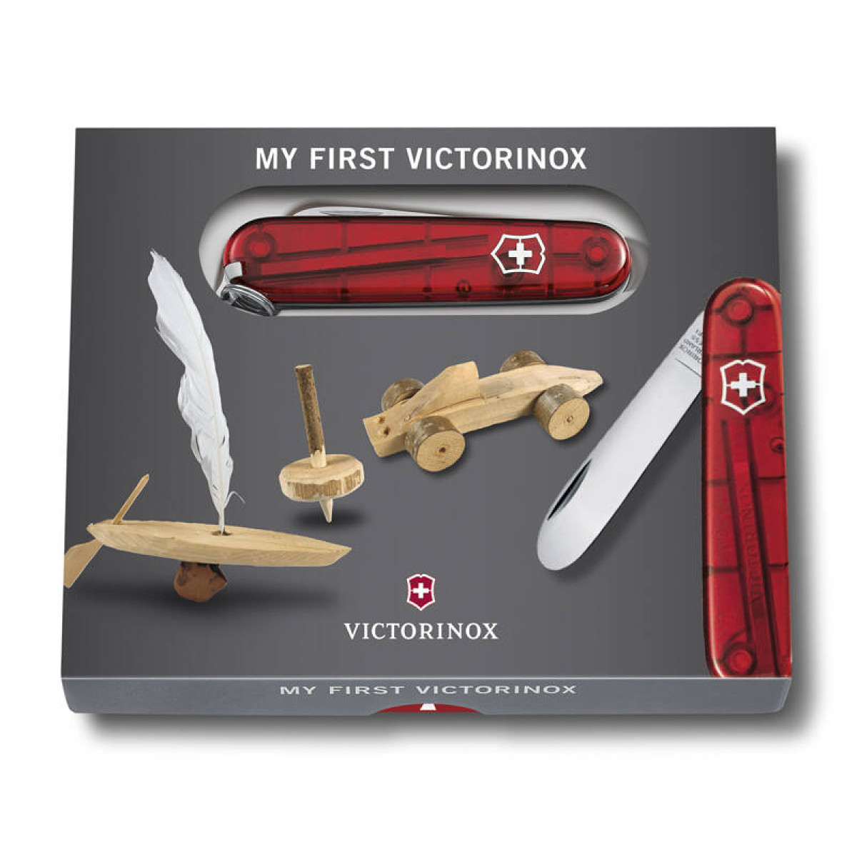 Нож перочинный VICTORINOX My First Victorinox, 84 мм, 9 функций, полупрозрачный розовый 2