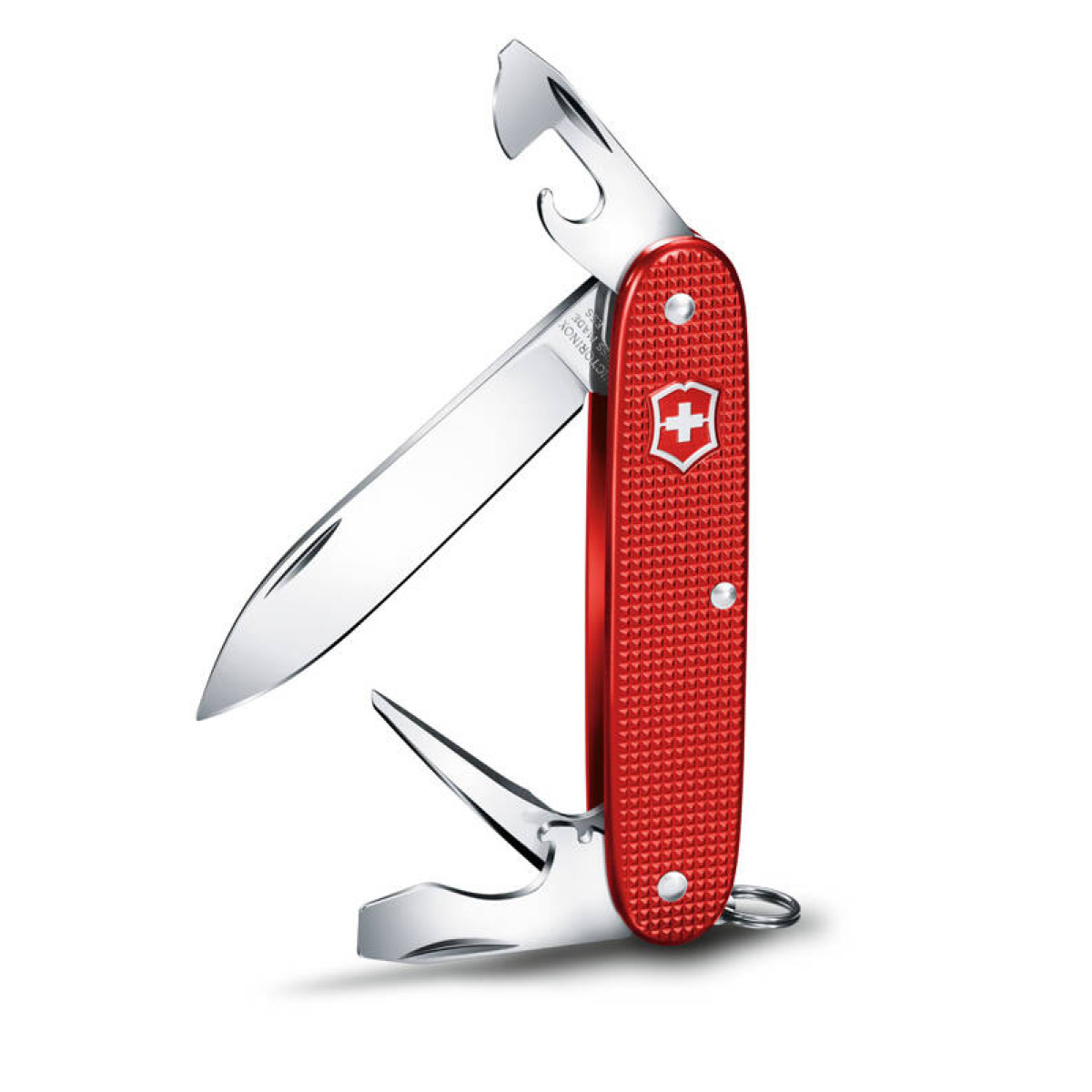 Нож перочинный VICTORINOX Pioneer, 93 мм, 8 функций, алюминиевая рукоять, красный 4