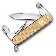 Нож перочинный VICTORINOX Pioneer, 93 мм, 8 функций, алюминиевая рукоять, золотистый
