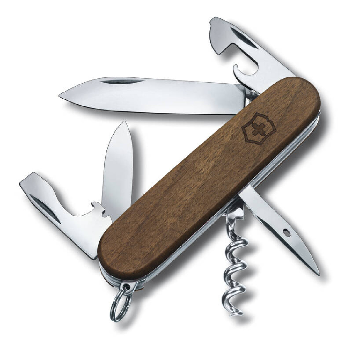 Нож перочинный VICTORINOX Spartan Wood, 91 мм, 10 функций, рукоять из орехового дерева 1