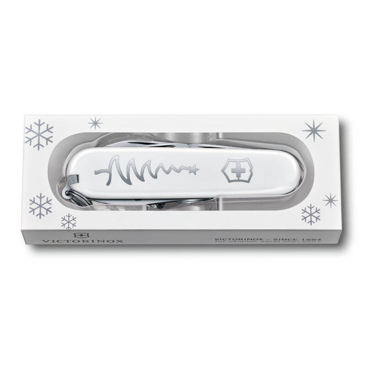 Нож перочинный VICTORINOX Sportsman White Christmas SE 2018, 84 мм, 13 функций, белый 2