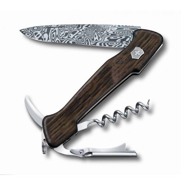 Нож перочинный VICTORINOX Wine Master, 130 мм, 6 функций, с фиксатором, рукоять из древесины дуба 0.9701.J19