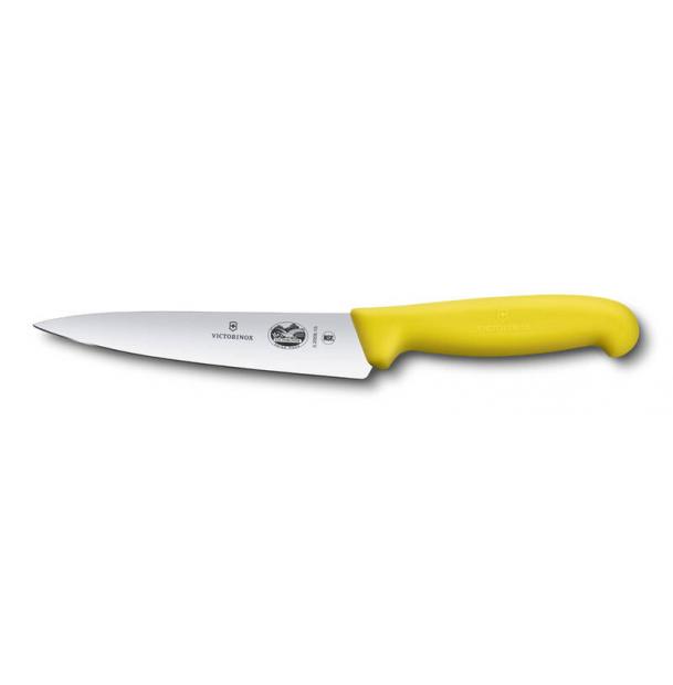 Нож разделочный VICTORINOX Fibrox, 15 см, жёлтый 5.2008.15