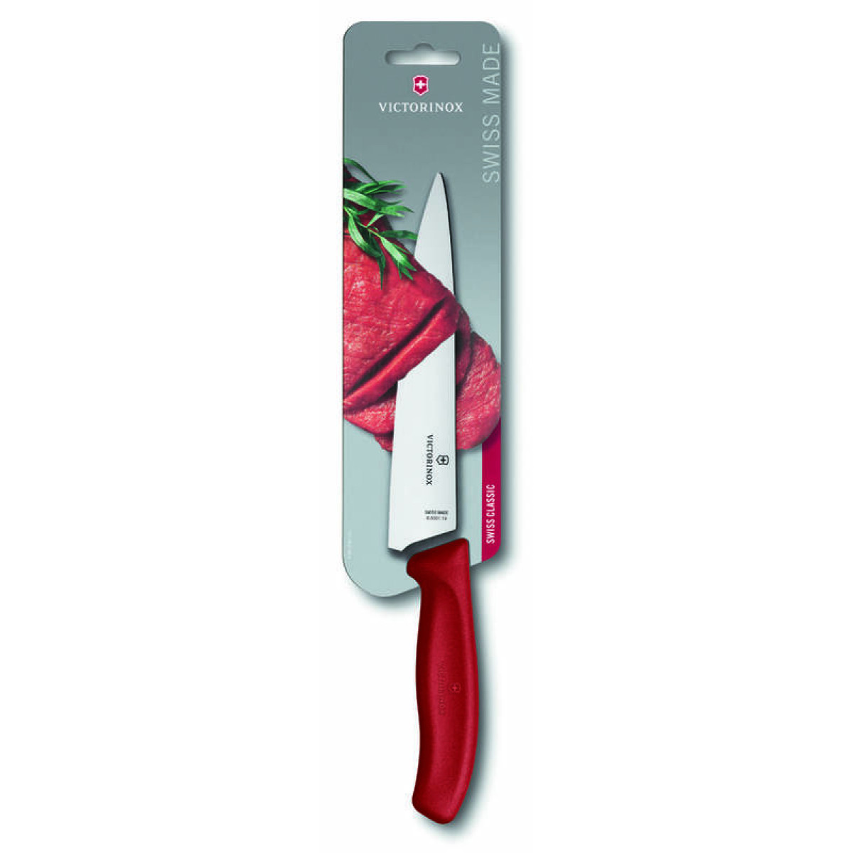 Нож разделочный VICTORINOX SwissClassic 19 красный 2