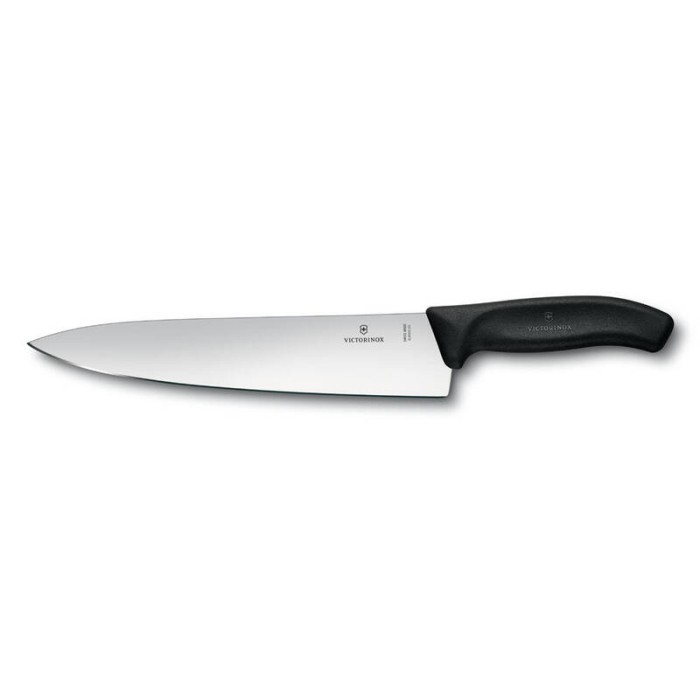 Нож разделочный VICTORINOX SwissClassic, 25 см, чёрный, в картонном блистере