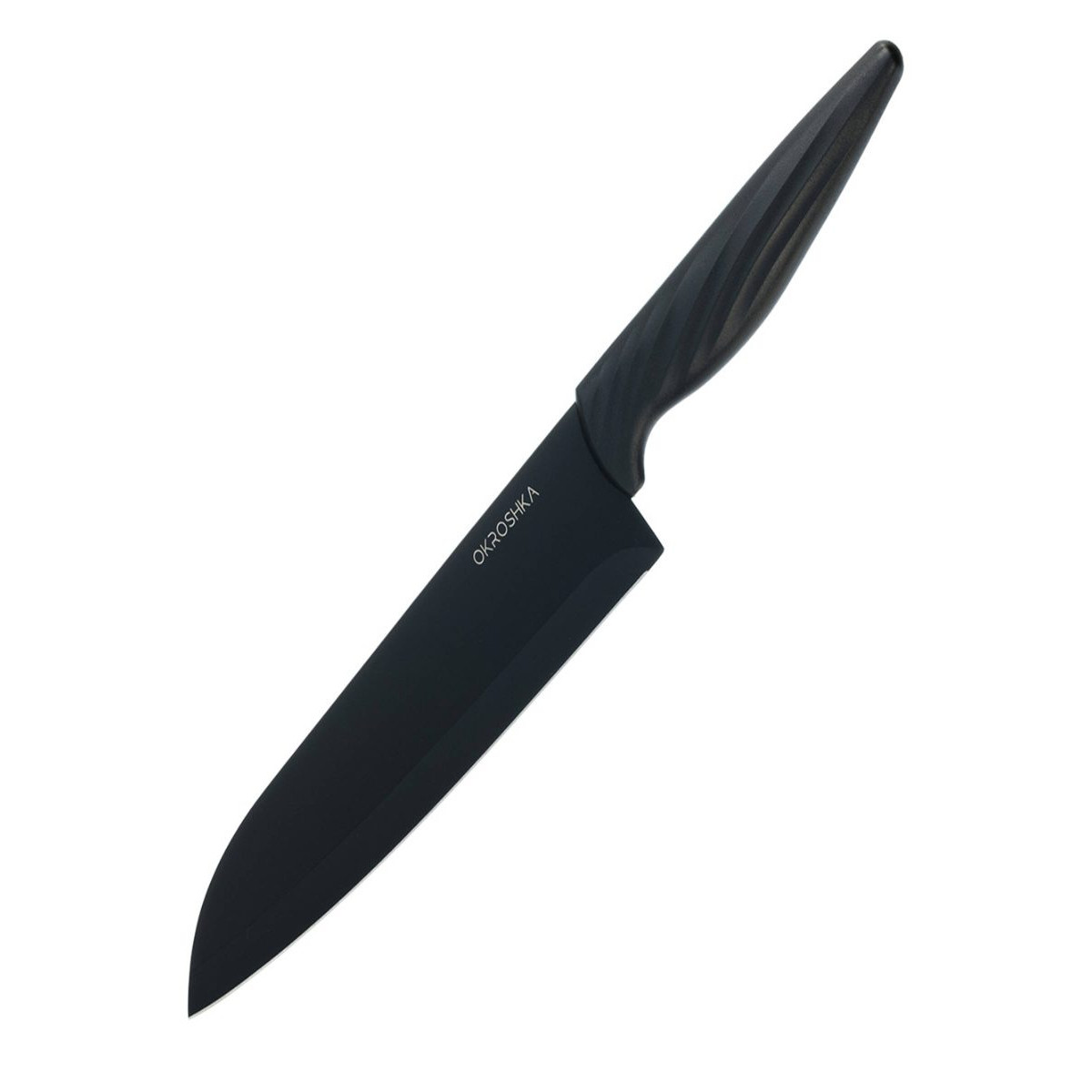 Нож сантоку Okroshka Crouton 18,7 см OK912P-B-SN 1