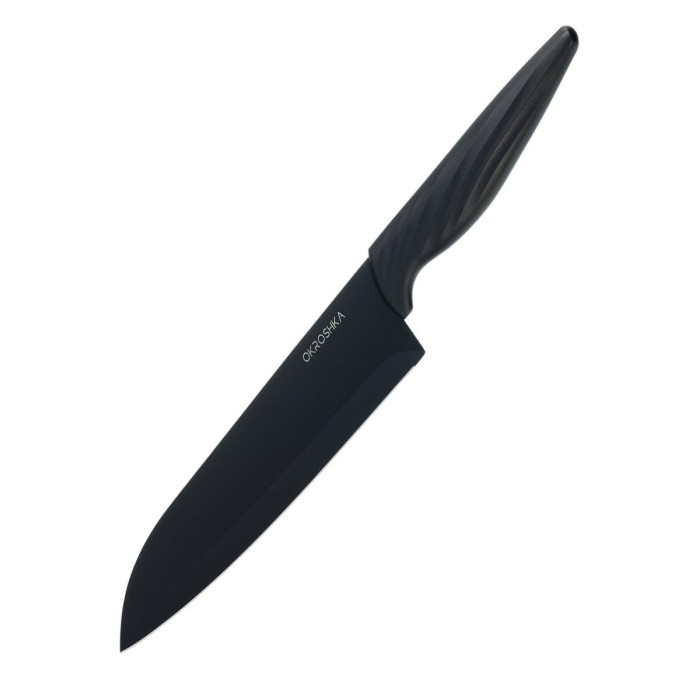 Нож сантоку Okroshka Crouton 18,7 см OK912P-B-SN