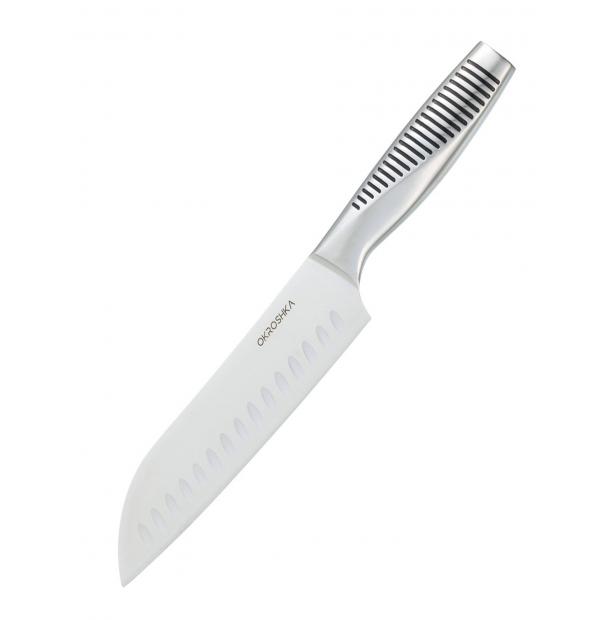 Нож сантоку Okroshka Wasabi 17,2 см OK212S-SN