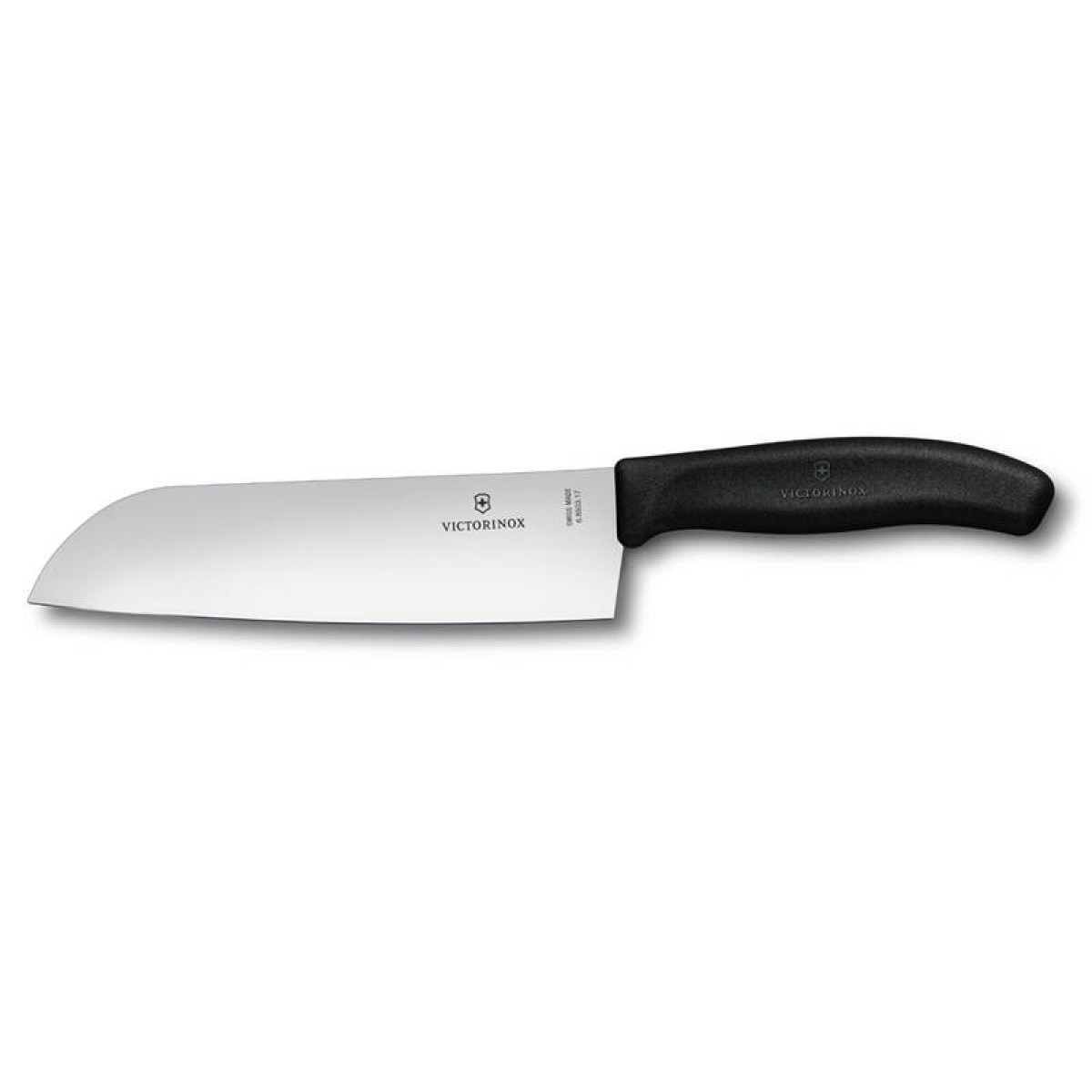 Нож сантоку VICTORINOX SwissClassic, 17 см, чёрный, в картонном блистере 1