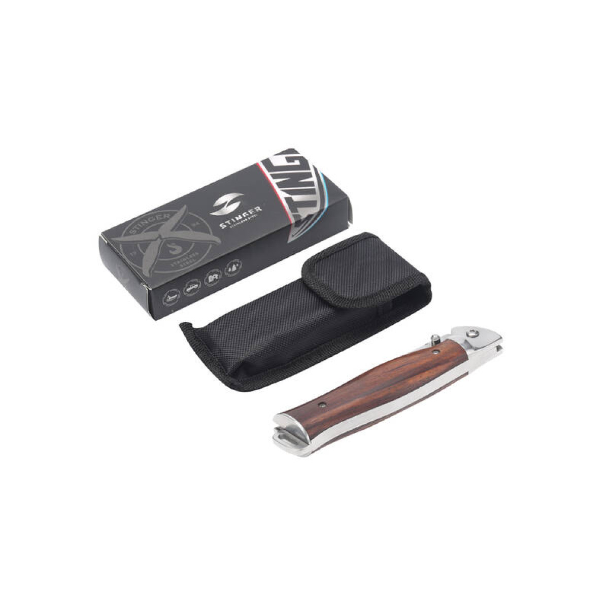 Нож складной Stinger 105 мм Silver Wood FK-9905 5