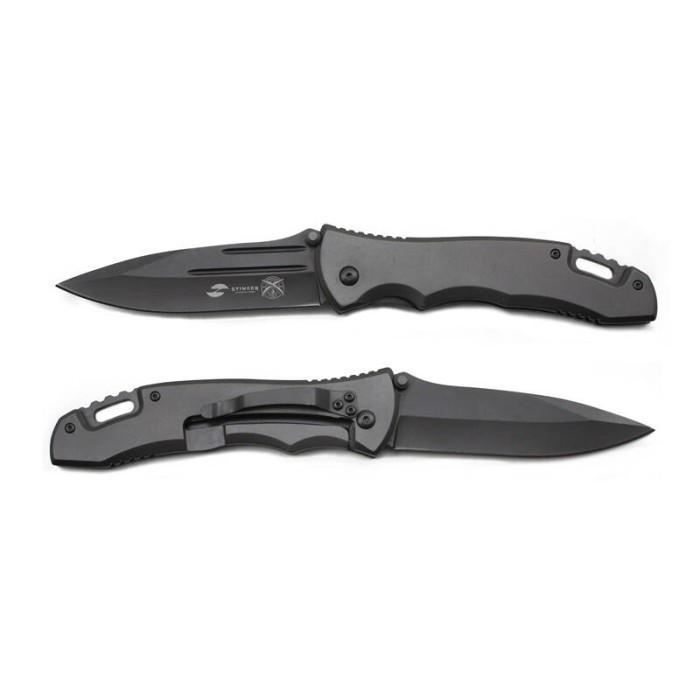Нож складной Stinger 102 мм Grey клипса FK-S044