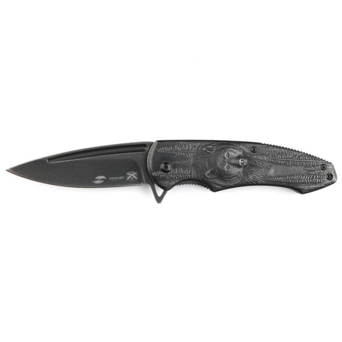 Нож складной Stinger 82 мм Black Bear FK-S063GY