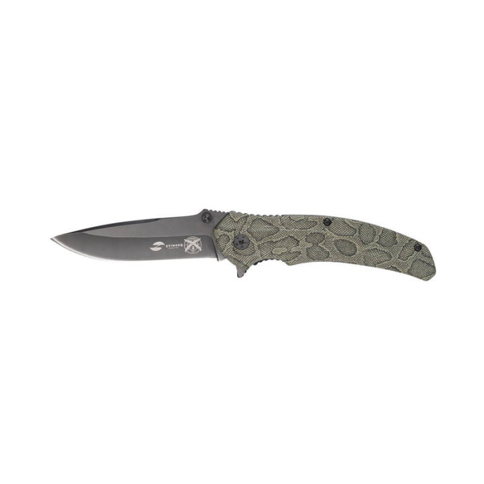 Нож складной Stinger 84 мм Black Camo FK-019SAK-CA