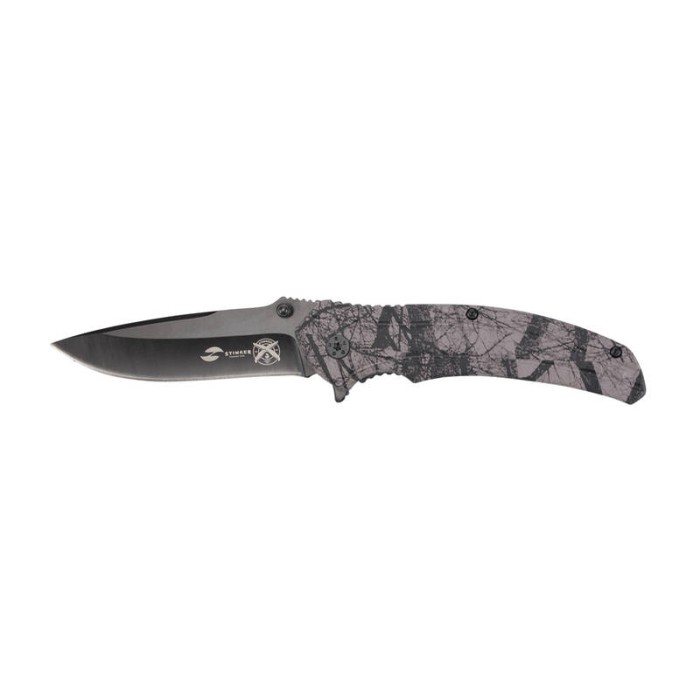 Нож складной Stinger 84 мм Black Camo FK-019STR-CA