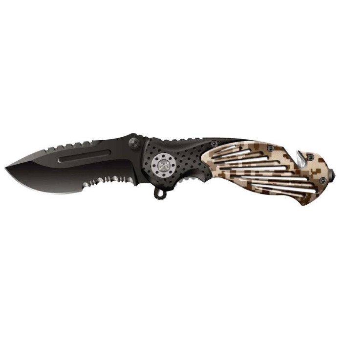 Нож складной Stinger 85 мм Black Camo SA-580DC