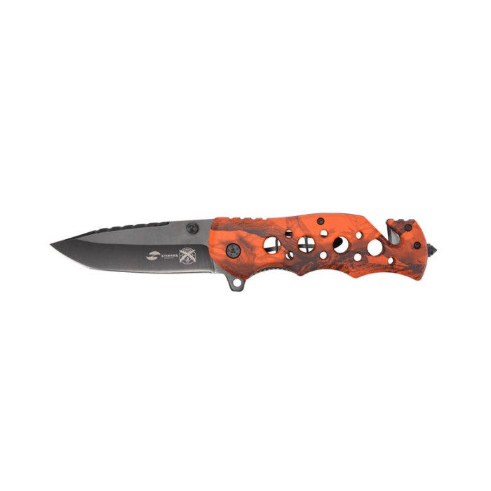 Нож складной Stinger 86 мм Black Orange FK-020OR