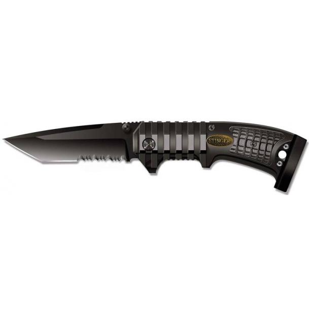 Нож складной Stinger 90 мм Black Silver SA-583B