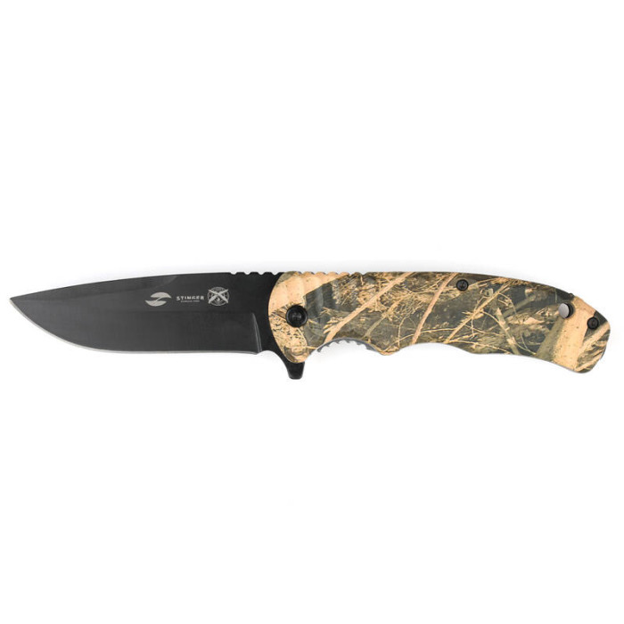 Нож складной Stinger 92 мм Black Camo FK-C052