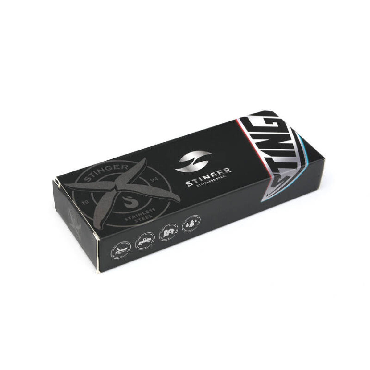 Нож складной Stinger 92 мм Black Red FK-A175BK 5