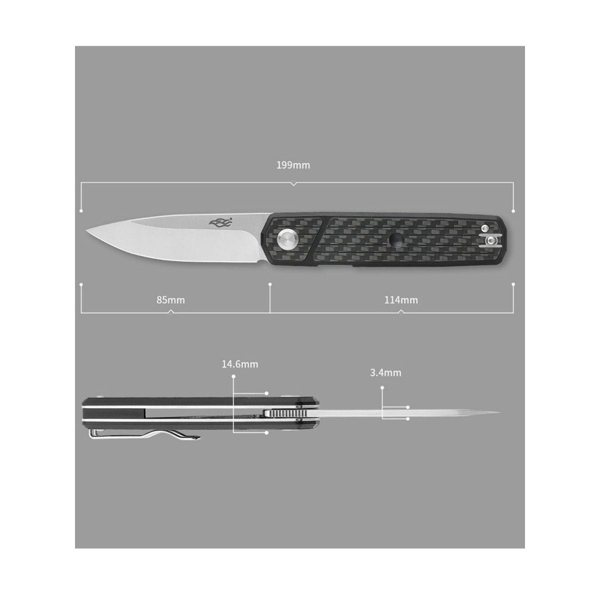 Нож складной Firebird FH927-CF карбоновый 4