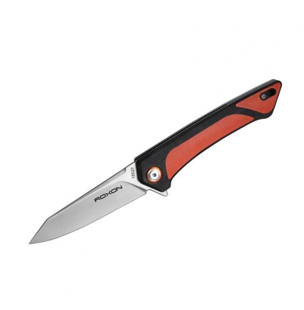 Нож складной Roxon K2 Sandvik 12C27 оранжевый K2-12C27-OR