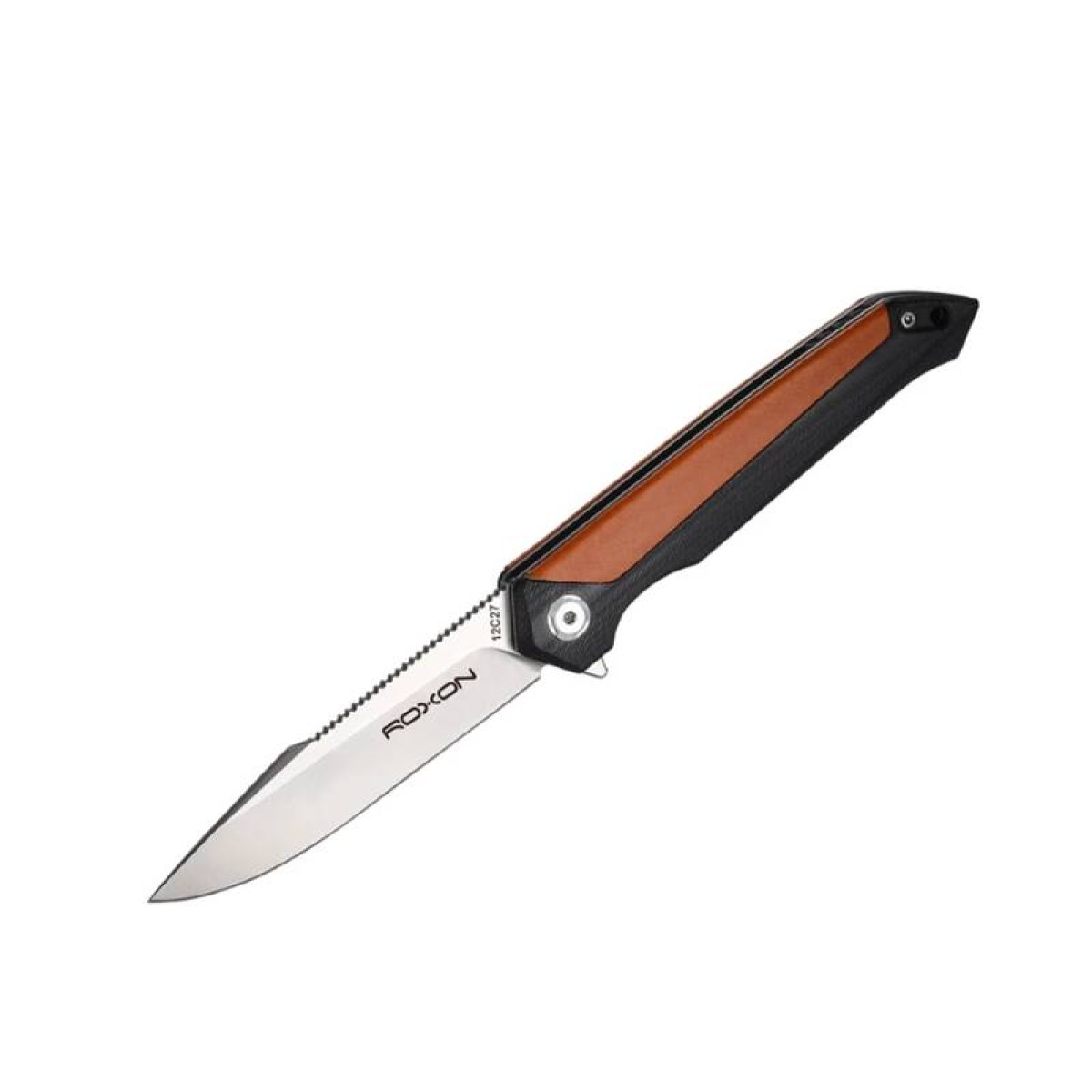 Нож складной Roxon K3 Sandvik 12C27 коричневый K3-12C27-BR 1