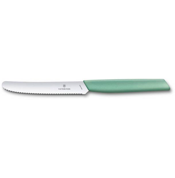 Нож столовый VICTORINOX Swiss Modern мятно-зелёный 6.9006.11W41