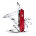Нож Victorinox Climber, 91 мм, 14 функций, полупрозрачный красный 1.3703.T