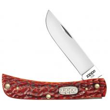 Нож ZIPPO Chestnut Bone Standard Jigged Sodbuster Jr коричневый + ЗАЖИГАЛКА 207