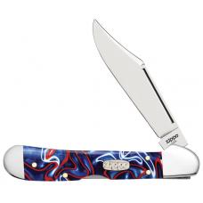Нож ZIPPO Patriotic Kirinite Smooth Mini Copperlock синий + ЗАЖИГАЛКА ZIPPO 207
