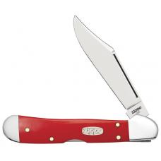 Нож ZIPPO Red Synthetic Smooth Mini Copperlock красный + ЗАЖИГАЛКА ZIPPO 207