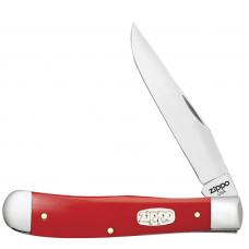 Нож ZIPPO Red Synthetic Smooth Trapper красный + ЗАЖИГАЛКА ZIPPO 207