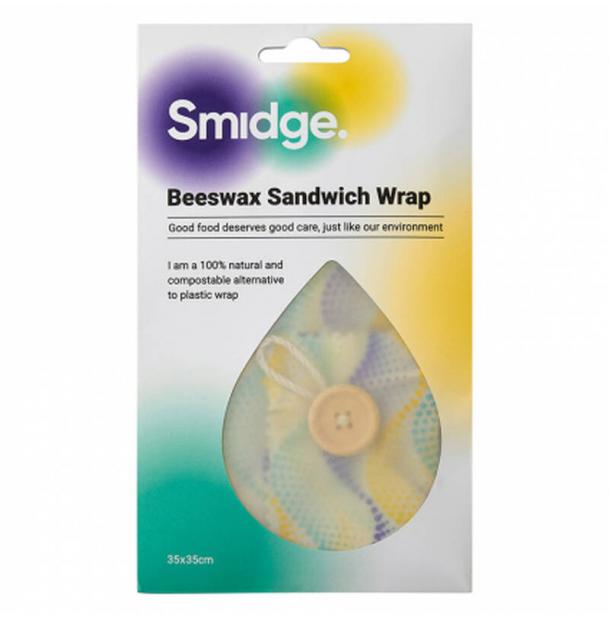 Обертка для сэндвича многоразовая Wave 35х35 см, пчелиный воск SMID83W