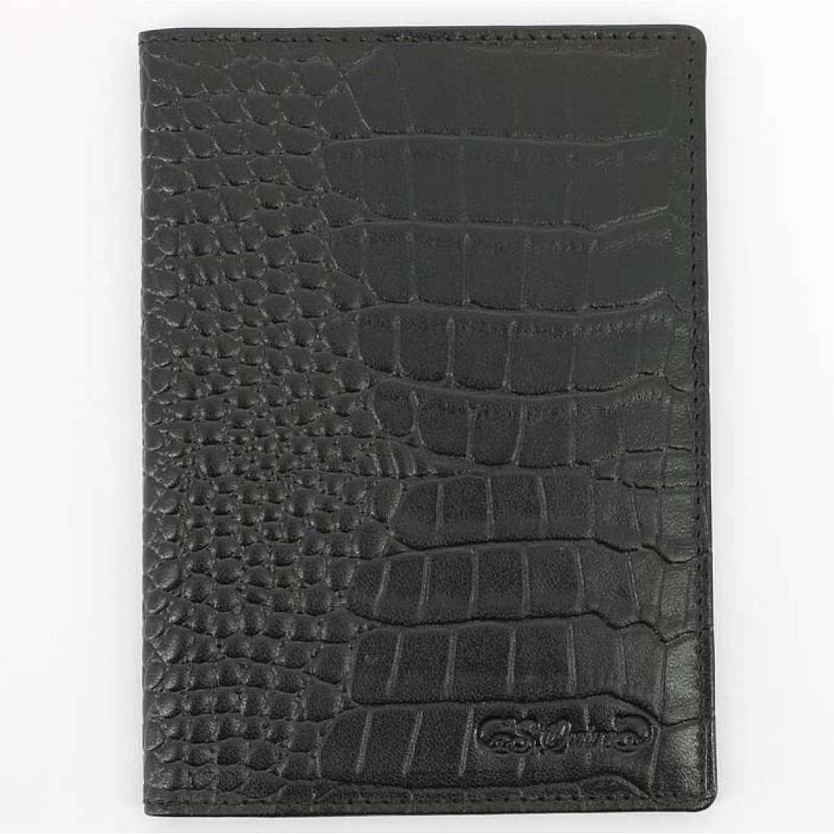 Обложка для паспорта S.QUIRE 6400-BK CROCO 1
