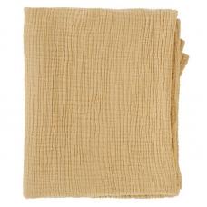 Одеяло из жатого хлопка горчичного цвета Tkano Essential 90x120 TK20-KIDS-BLK0001