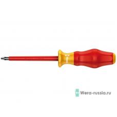 Отвертка диэлектрическая Wera, VDE, PH 1х80 мм, WE-031601